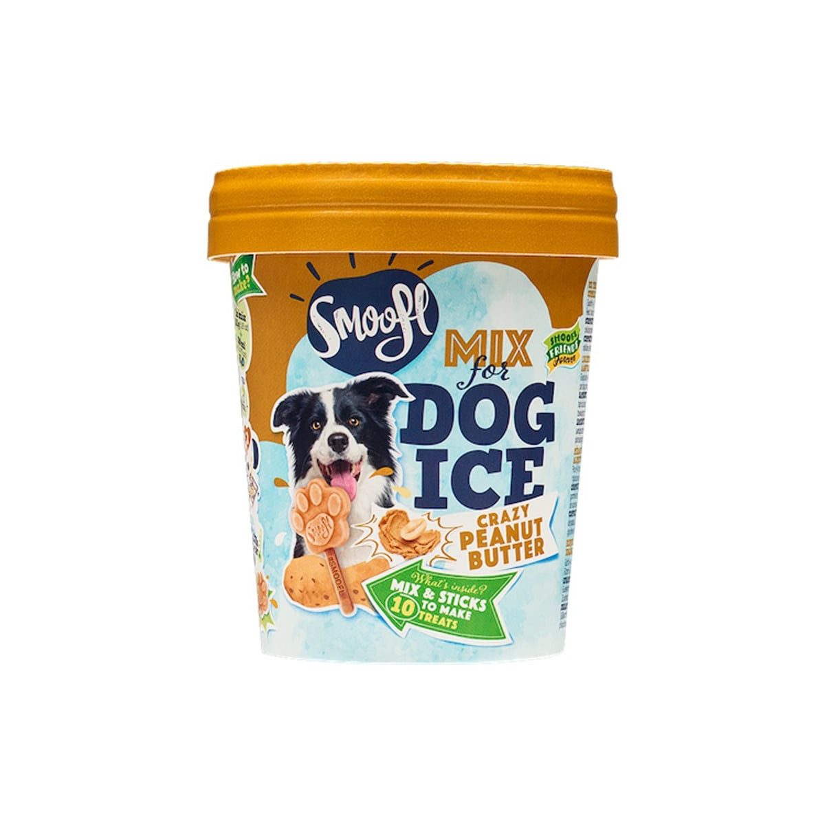 Smoofl bâtonnets glace beurre cacahuète chien - sans lactose