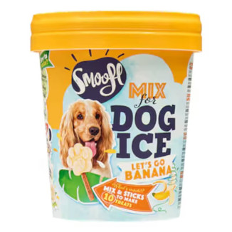 Smoofl Glace Banane Chien - Bâtonnets Rafraîchissants Sans Lactose