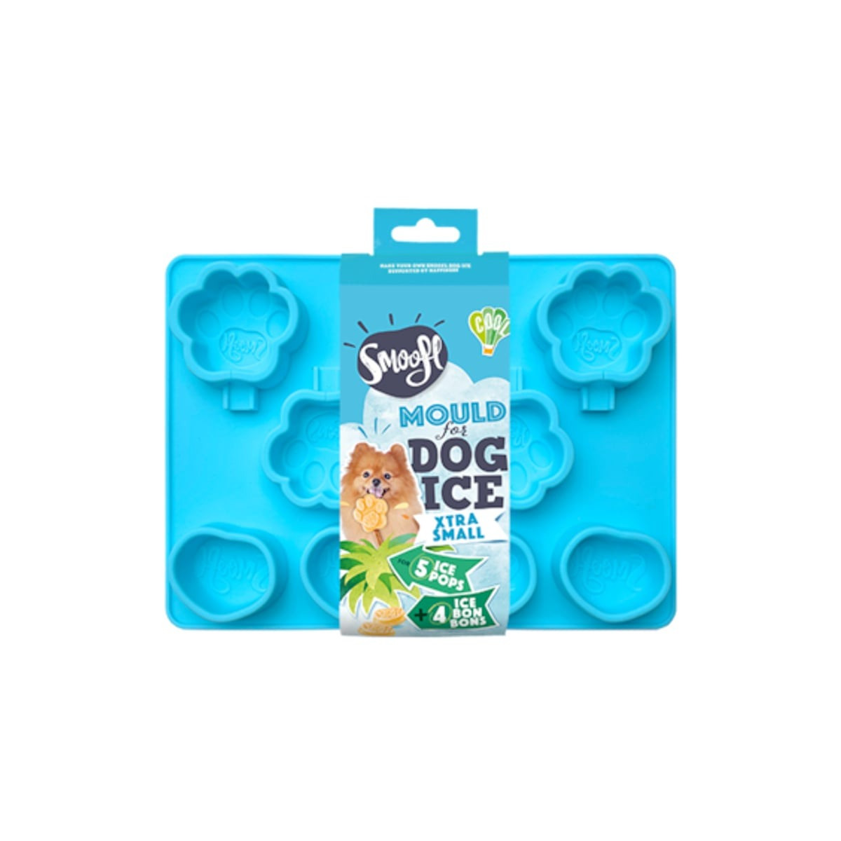 Moule glace chien Smoofl XS - Friandises glacées pour petits chiens