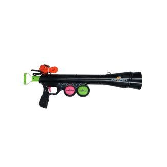 Lance-balles Dog Comets Bazooka : 20m de portée, 9 réglages, 2 balles