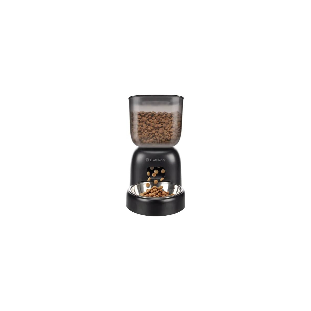 Distributeur Flamingo 3L - Auto-nourrisseur chat avec message vocal