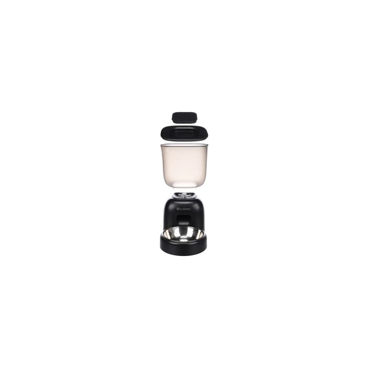 Distributeur Flamingo 3L - Auto-nourrisseur chat avec message vocal