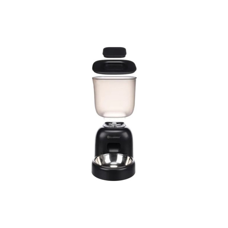 Distributeur Flamingo 3L - Auto-nourrisseur chat avec message vocal