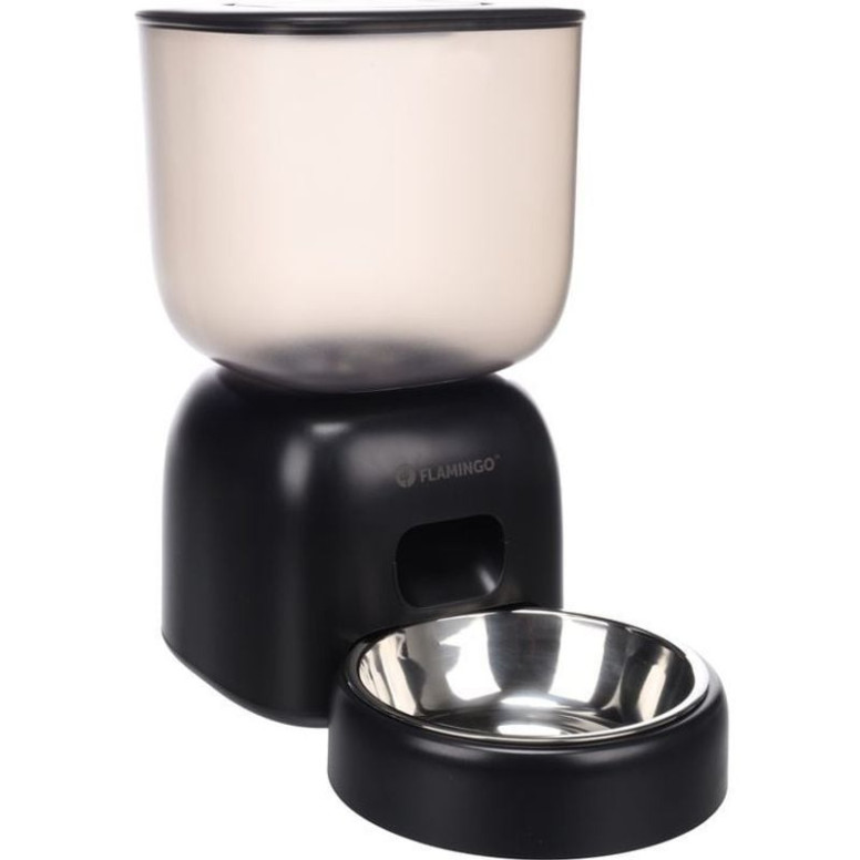 Distributeur Flamingo 3L - Auto-nourrisseur chat avec message vocal