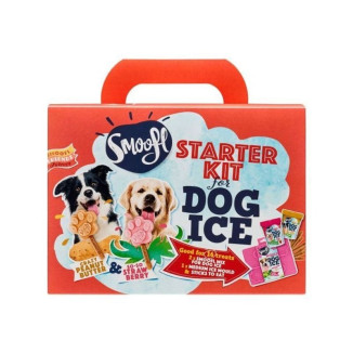 Kit Smoofl Glaces Chien Moyen : 2 saveurs + moule patte