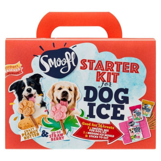 Kit Smoofl Glaces Chien Moyen : 2 saveurs + moule patte