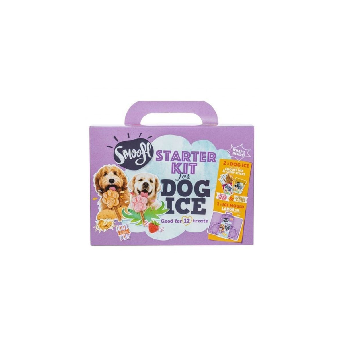 Kit Smoofl Glace Chien Grand - 2 Goûts + Moule Patte
