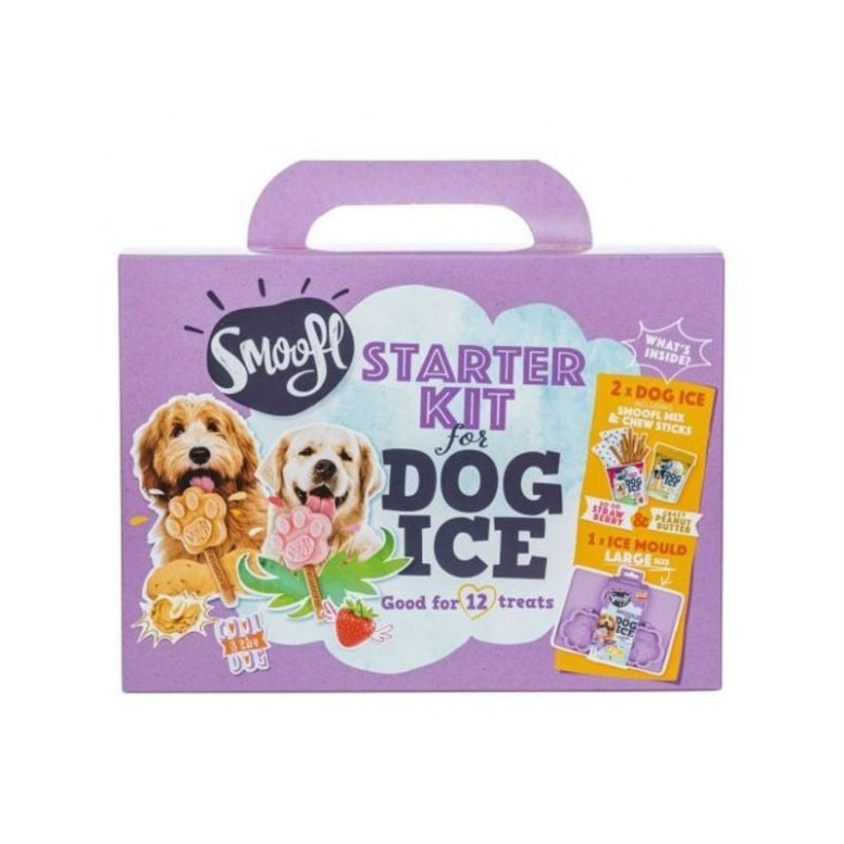 Kit Smoofl Glace Chien Grand - 2 Goûts + Moule Patte