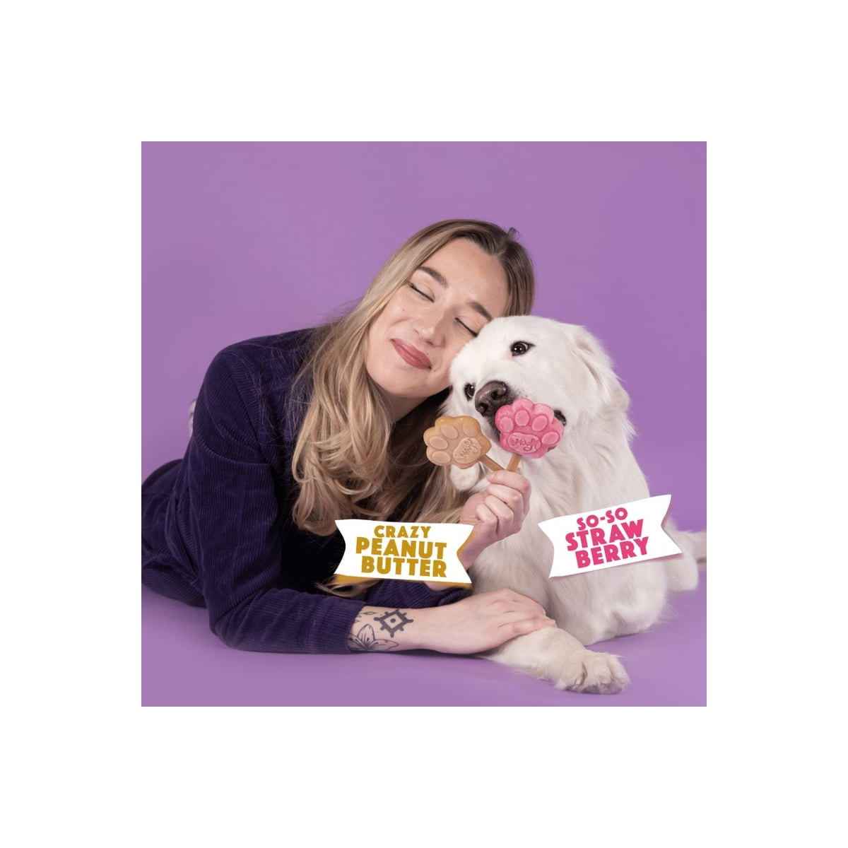 Kit Smoofl Glaces Chien Petit - 2 Saveurs + Moule Patte