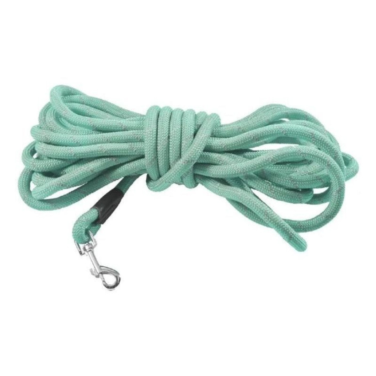 Longe chien CROCI 3m turquoise - Contrôle et liberté pour promenades