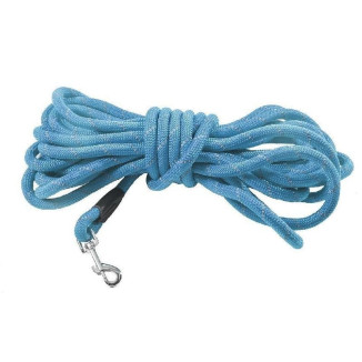 Longe chien CROCI 3m bleu : sécurité, résistance et liberté maîtrisée