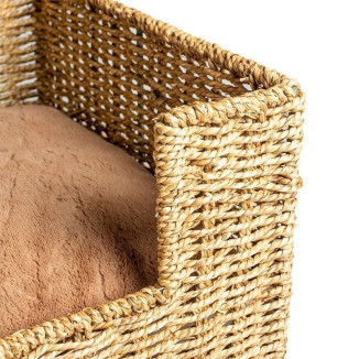 Panier Duvo+ Laguna - Zostère, confort chien/chat 46x30x20cm