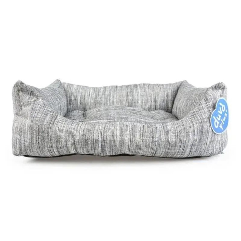 Panier Duvoplus Cliff gris : confort optimal pour chien et chat