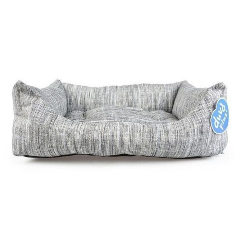 Panier chien Duvoplus Cliff gris - Confort extra pour grands chiens