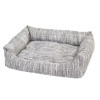 Panier chien Duvoplus Cliff gris - Confort extra pour grands chiens