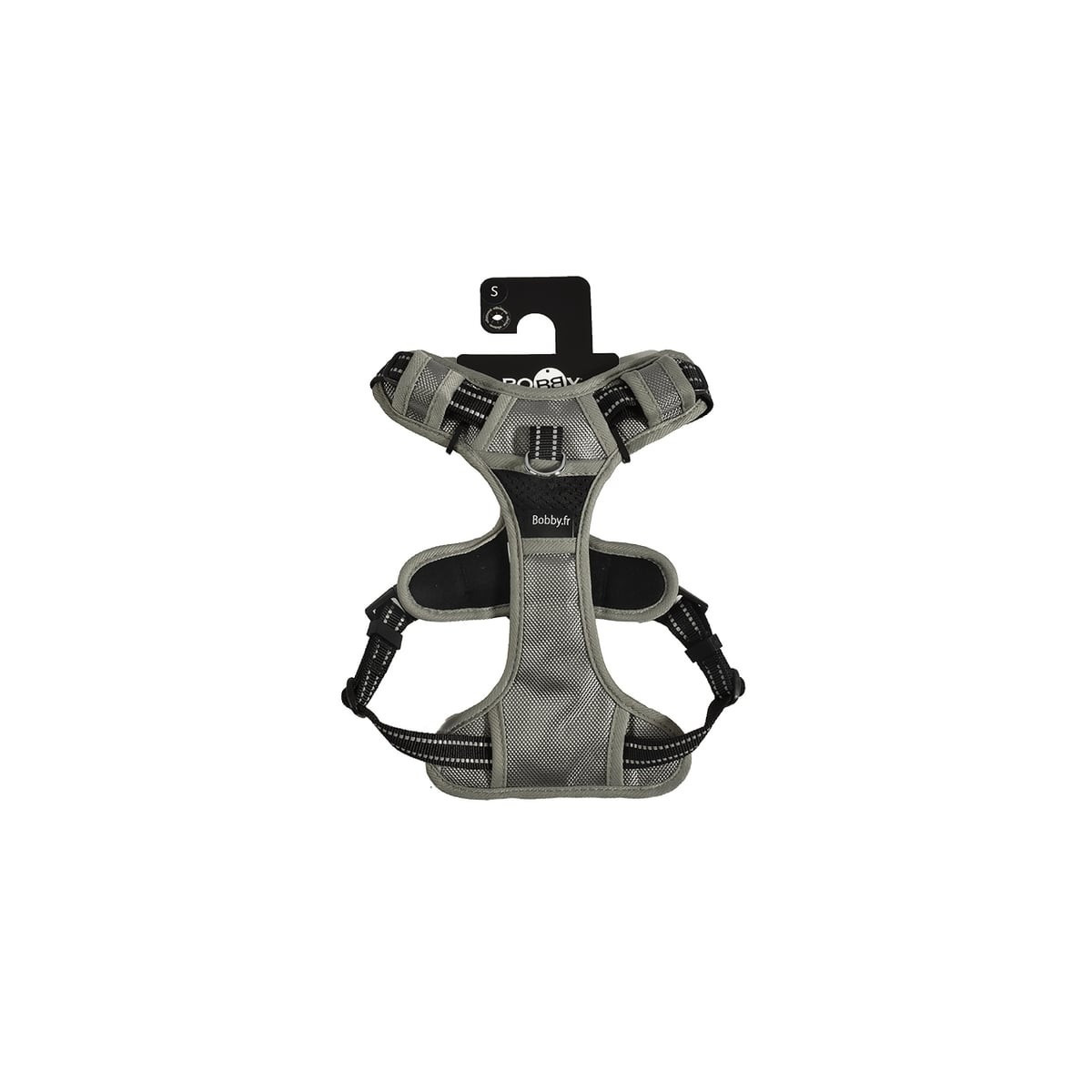 Harnais CROCI Rando Walk XL gris : anti-traction pour chien 53-82cm