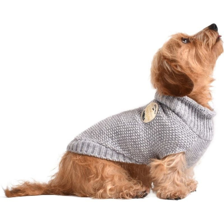 Pull roulotte gris CROCI chien - Confort et style pour l'automne/hiver