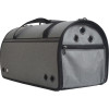 Sac transport BOBBY pliable chien chat gris - 8kg, confort et sécurité