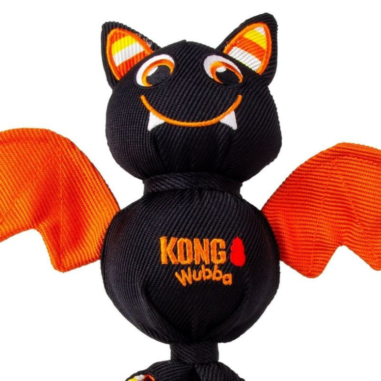 Jouet KONG Wubba Bat Halloween L - Interactif & Résistant pour Chiens
