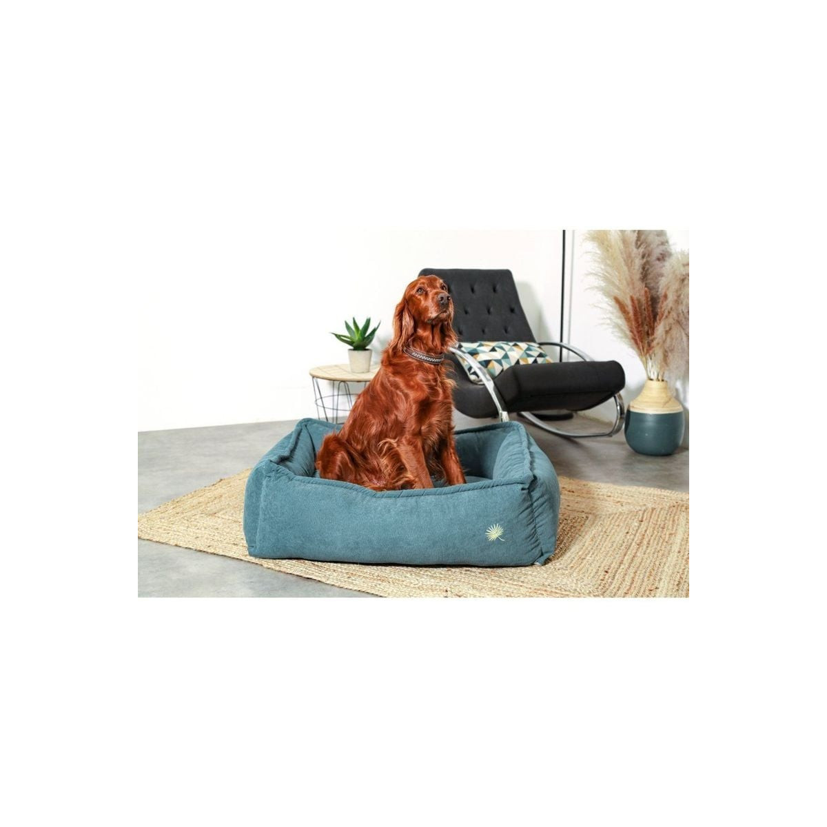 Corbeille lounge Zolux Toscane bleu - Confort chien & chat (80cm)
