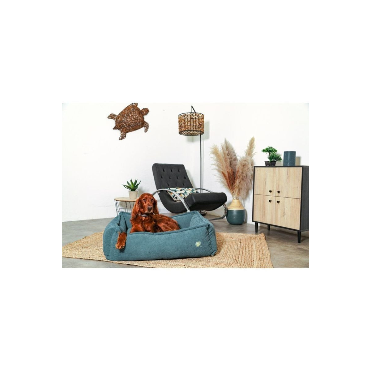 Corbeille lounge Zolux Toscane bleu - Confort chien & chat (80cm)