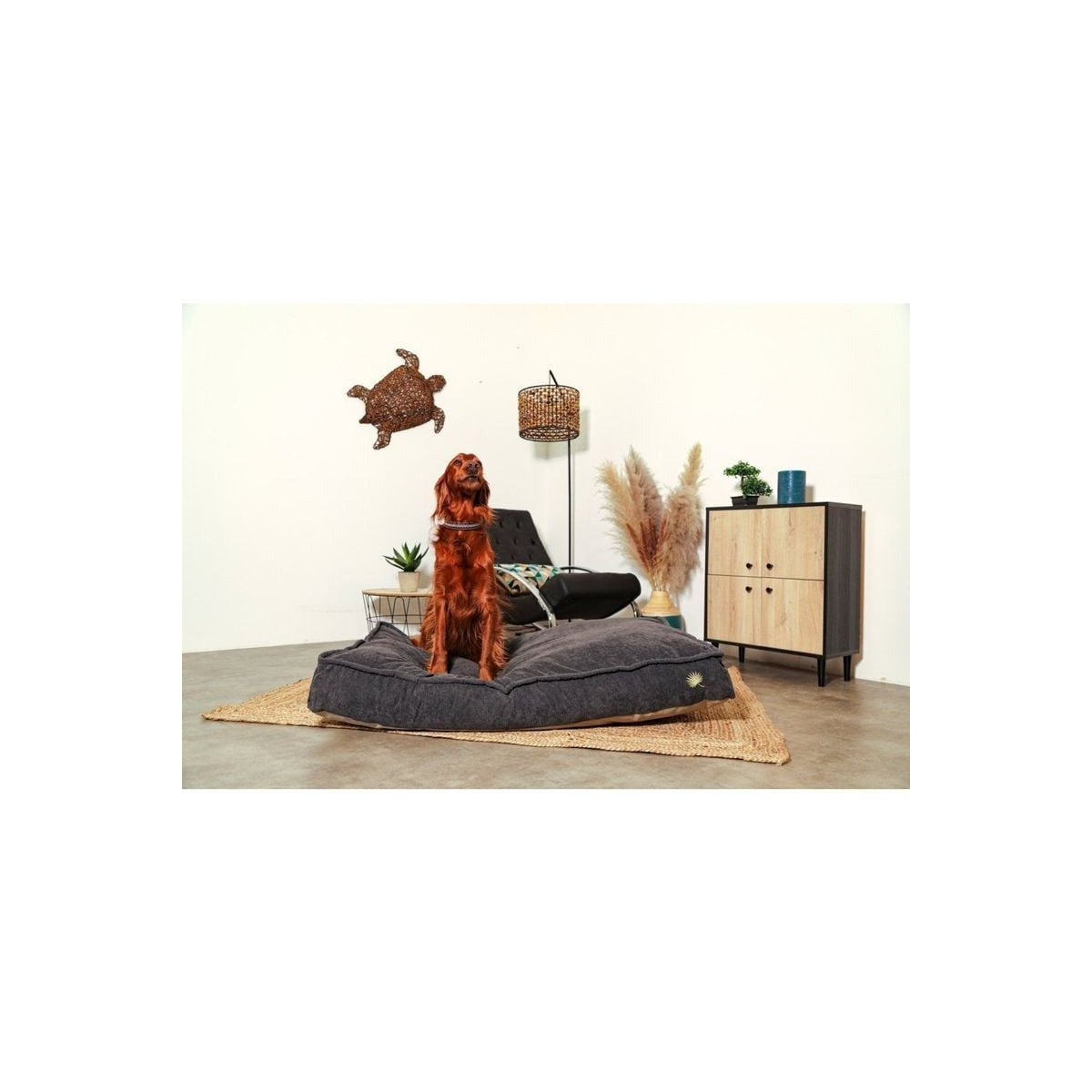 Coussin Zolux Toscane gris déhoussable 110cm - Confort chien & chat