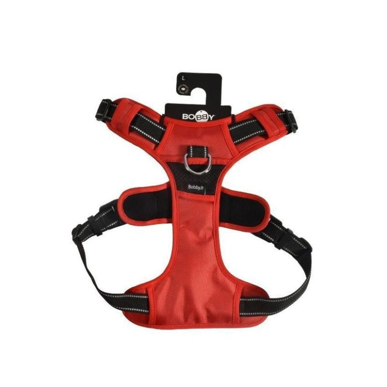 Harnais Croci Rando Walk S rouge : Anti-traction pour chien (32-48cm)