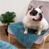 Plaid Croci Hyg : Isolation thermique, turquoise 70x50cm chien et chat