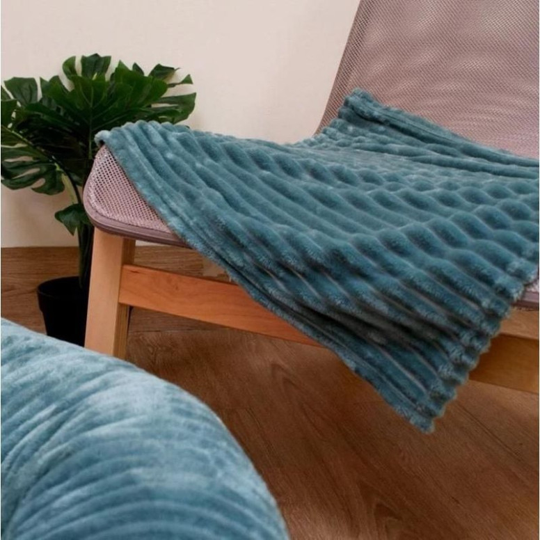 Plaid Croci Hyg Turquoise - Doux & Chaud pour Chien & Chat (100x70cm)