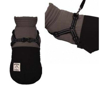 Manteau Croci Tour Noir chien - Réfléchissant & imperméable pour hiver