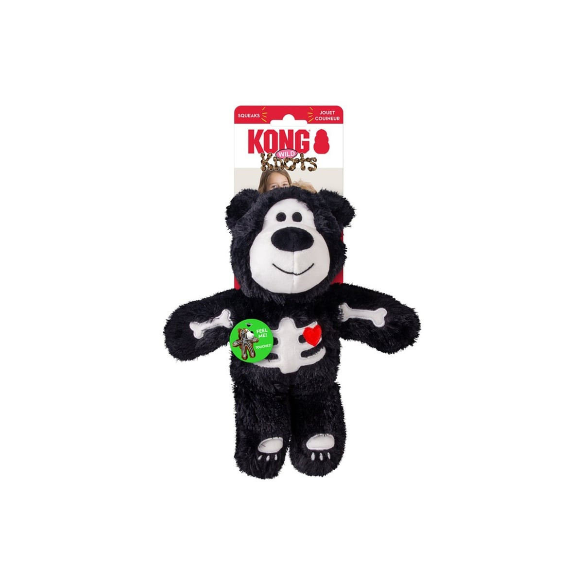 Jouet KONG Halloween - Ours squelette avec sifflet pour chien M/L