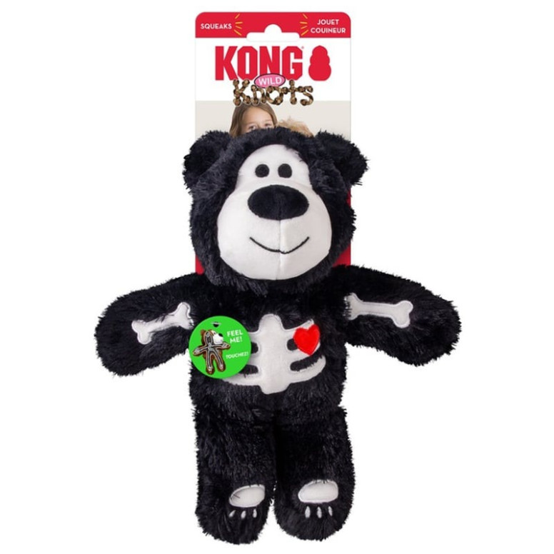 Jouet KONG Halloween - Ours squelette avec sifflet pour chien M/L