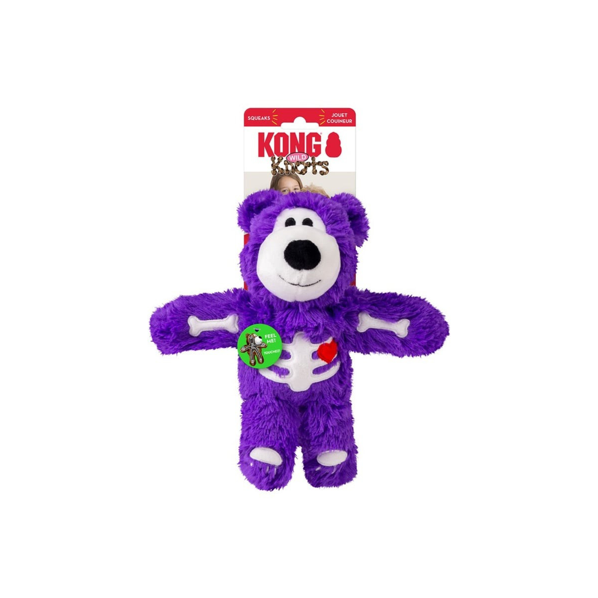 Jouet KONG Halloween - Ours squelette avec sifflet pour chien M/L