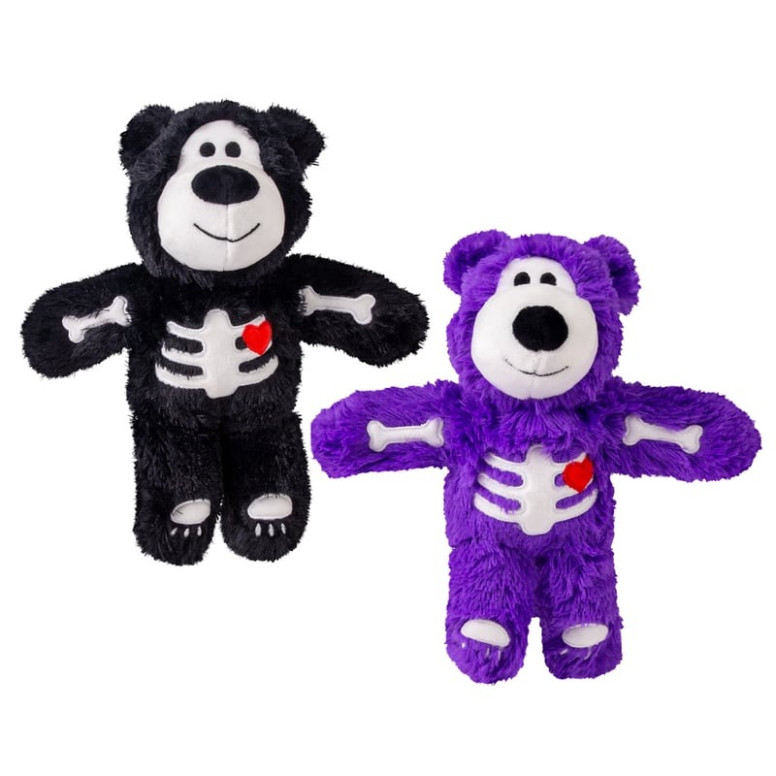 Jouet KONG Halloween - Ours squelette avec sifflet pour chien M/L