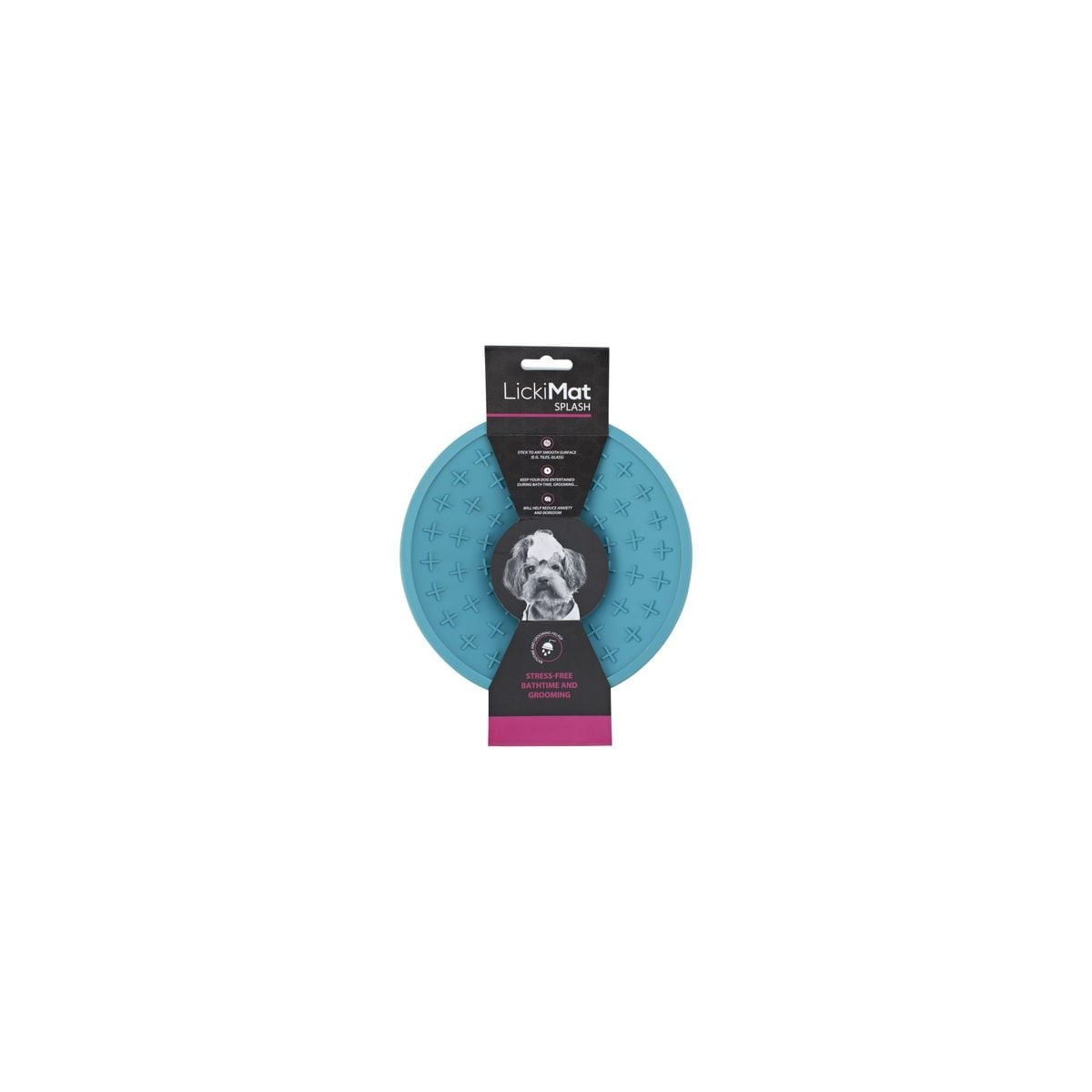 Lickimat Splash Turquoise : Gamelle anti-stress pour chien et chat