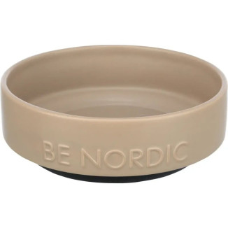 Gamelle Trixie Be Nordic - Taupe, 0.5L, antidérapante pour chiens