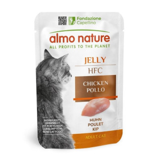 Nourriture Gelée Chat Poulet Almo Nature - HFC, Sans Gluten, 55g