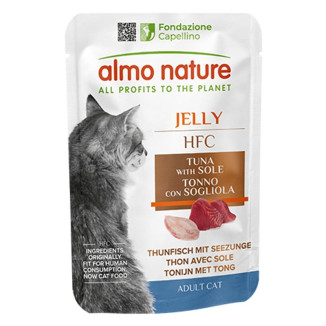 Almo Nature pâtée chat thon-sole en gelée - Hydratation optimale