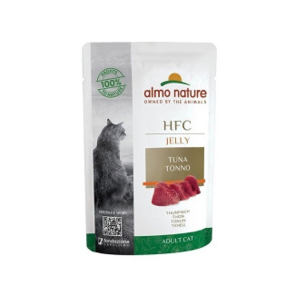 Almo Nature Pochon Chat Thon Gelée - Aliment Humide HFC 55g
