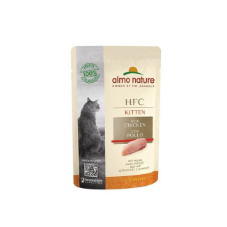 Almo Nature Pâtée Chatons Poulet 70g - Alimentation Naturelle HFC