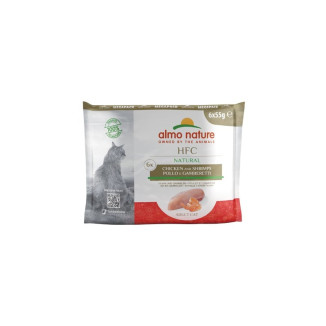Almo Nature Megapack Chat : Poulet & Crevettes - 6 Sachets 55g