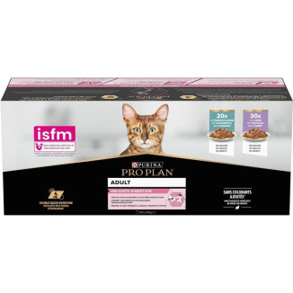 PROPLAN pâtée dinde & poisson : santé digestive chat adulte - 3,4kg