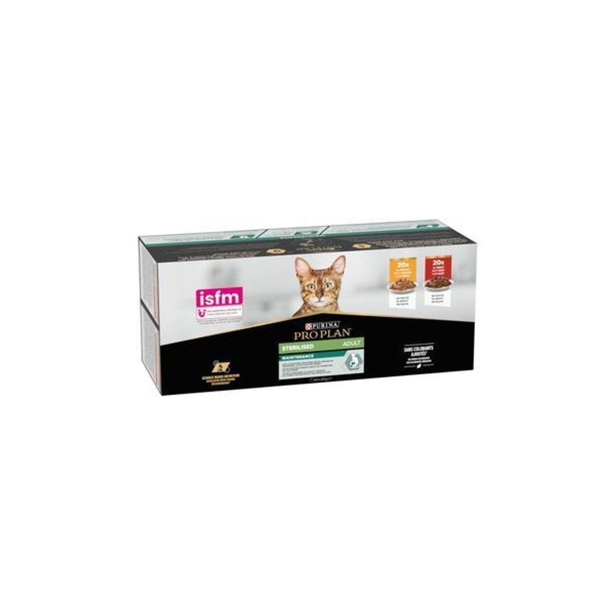 Proplan pâtée chat stérilisé - Bœuf & Poulet - 40x85g