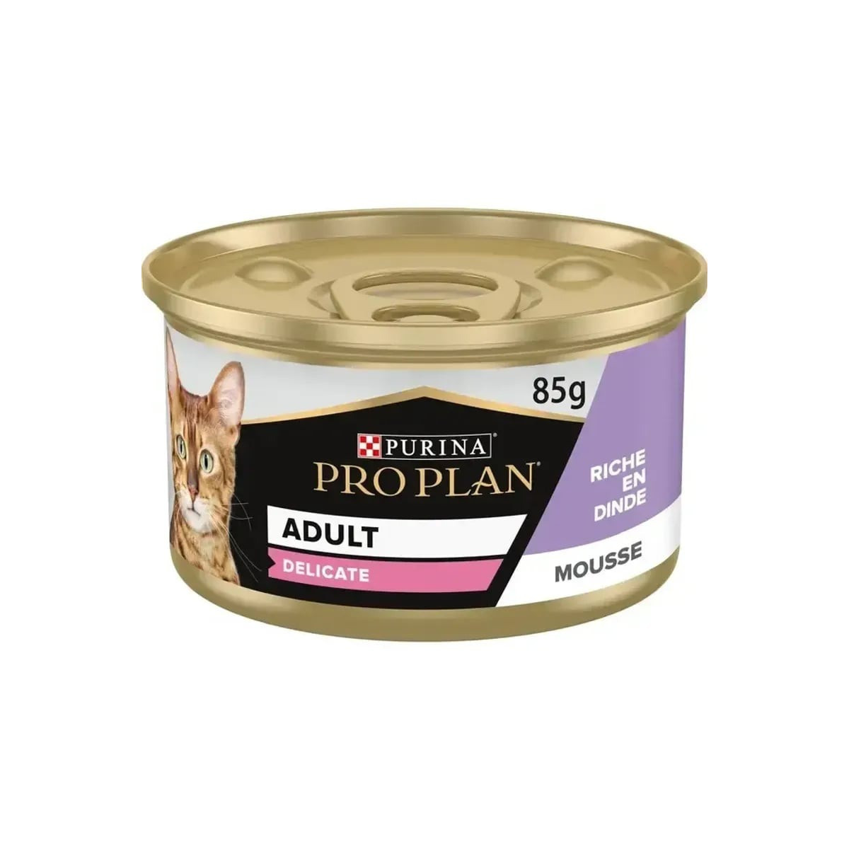 Proplan pâtée chat mousse dinde 85g - Digestion & peau sensible
