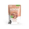 Pochon Schesir Chat : Thon & Saumon en Gelée 85g - Sans Conservateurs