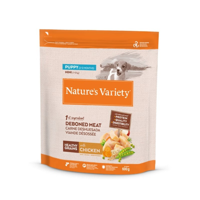 Nature's Variety Croquettes Chiot Mini Poulet 3kg - Croissance Saine