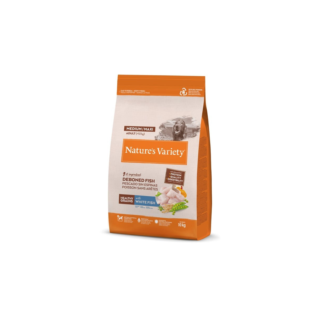 Nature's Variety Croquettes Poisson Chien 10kg - 30% Protéines