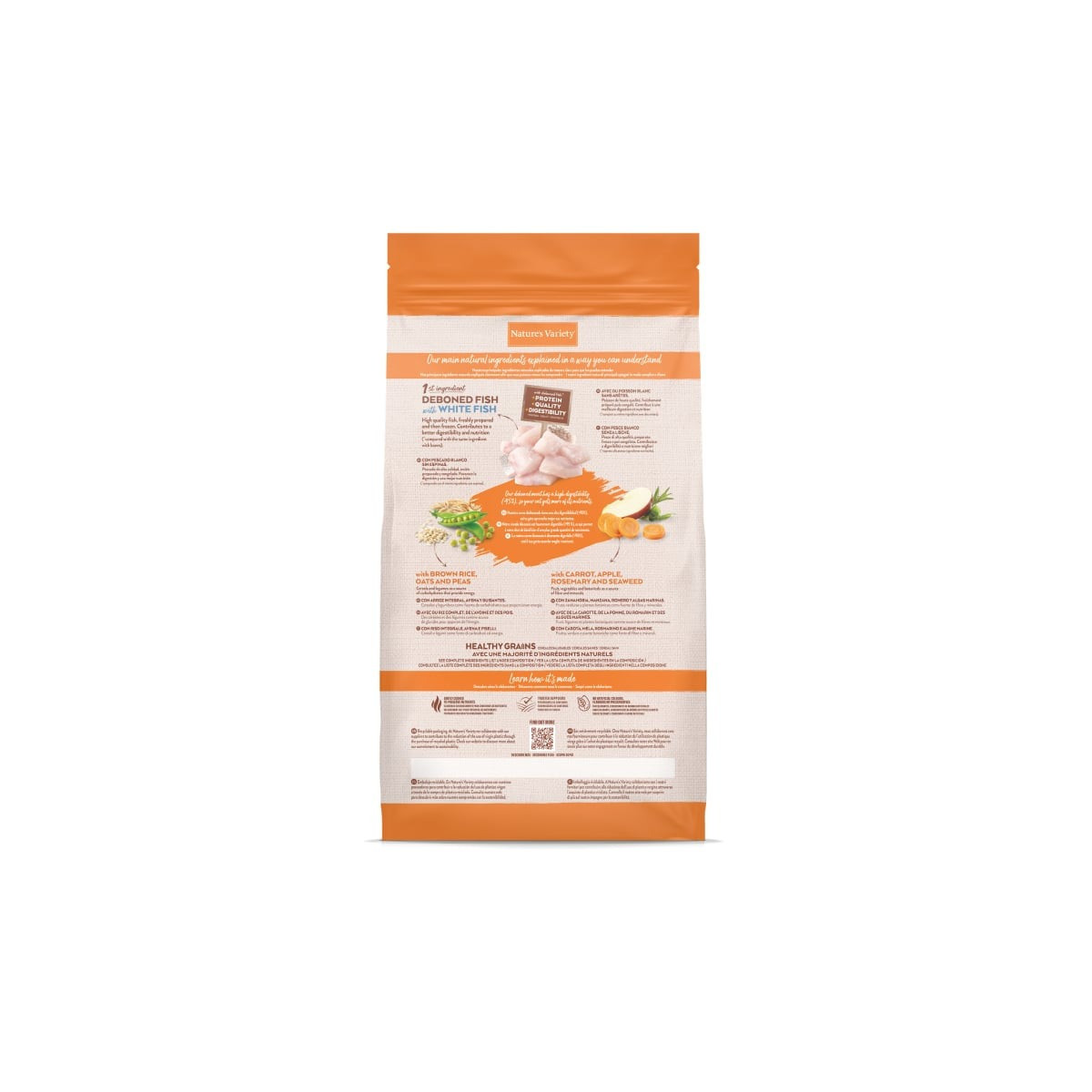 Croquettes Chaton Poisson Blanc 3 kg - Nature's Variety