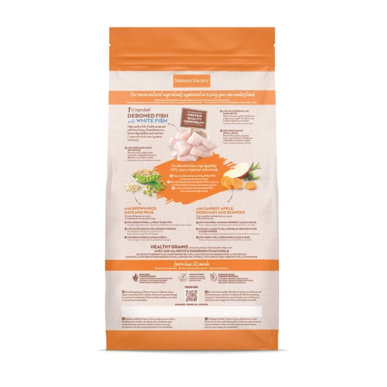 Croquettes Chaton Poisson Blanc 3 kg - Nature's Variety