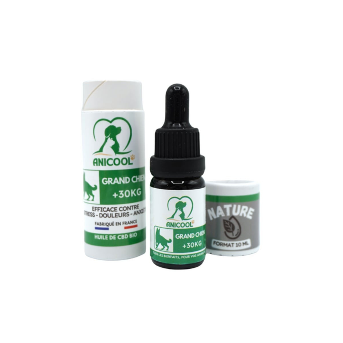 Huile Chanvre ANICOOL 10% - Grand Chien 10ml - Bien-être Articulations